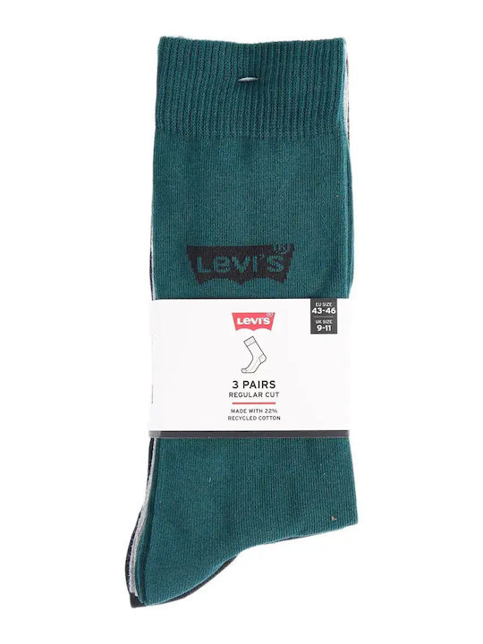 Levi's Regular Cut BW Logo Recycled Socks Green Combo