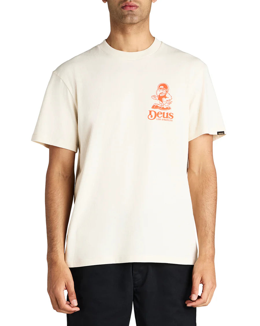 DEUS EX MACHINA RAPTOR T-SHIRT T-SHIRT DMP251947B-DX0/DWH ΣΕ ΧΡΩΜΑ ΑΣΠΡΟ
