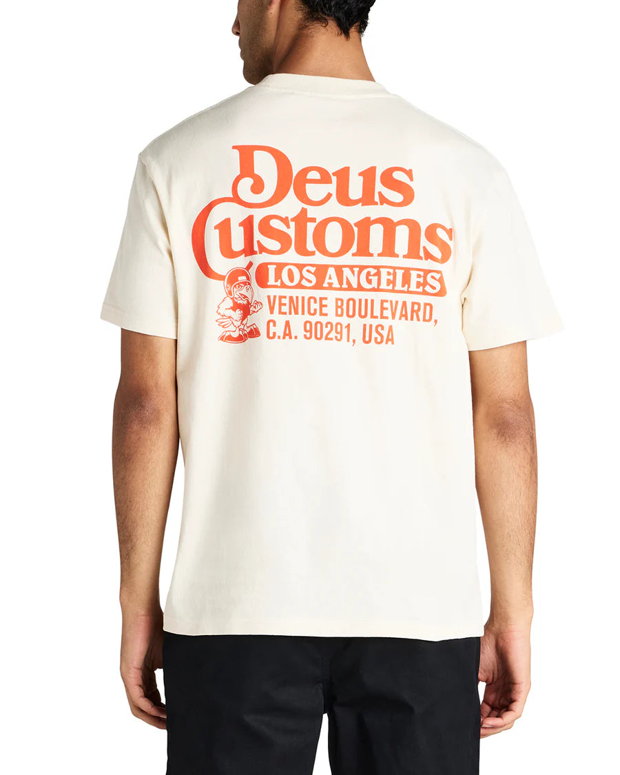 DEUS EX MACHINA RAPTOR T-SHIRT T-SHIRT DMP251947B-DX0/DWH ΣΕ ΧΡΩΜΑ ΑΣΠΡΟ