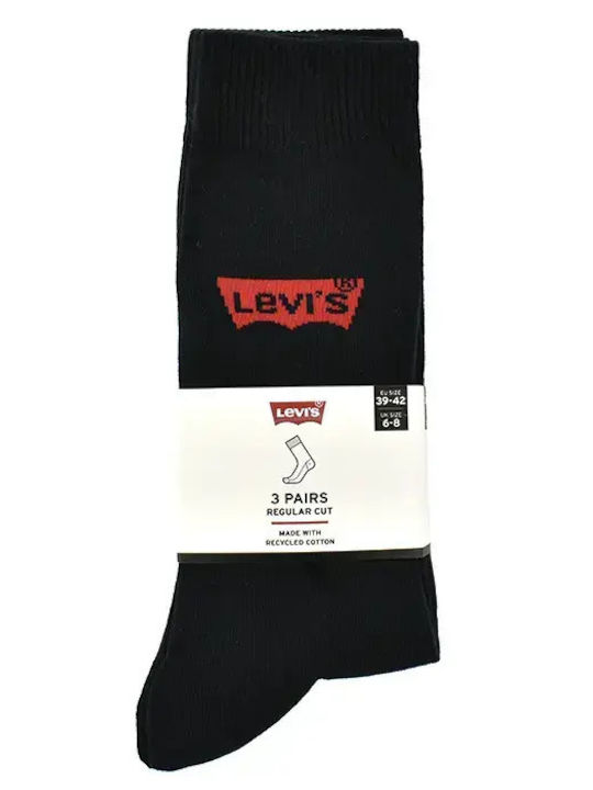 Levi's Regular Cut BW Logo Recycled Socks Μαύρο