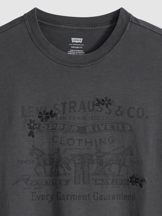 Vintage Fit Graphic Tee Blacks
