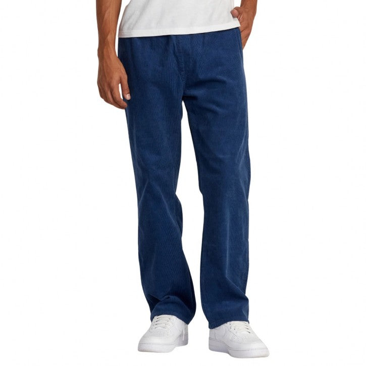 RVCA AMERICANA ELASTIC CORDUROY PANTS DARK DENIM