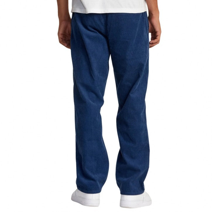 RVCA AMERICANA ELASTIC CORDUROY PANTS DARK DENIM