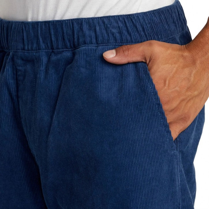 RVCA AMERICANA ELASTIC CORDUROY PANTS DARK DENIM