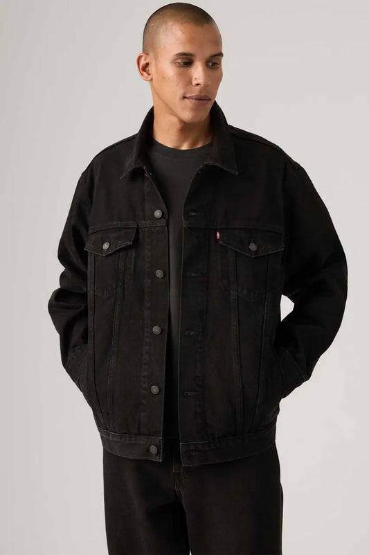 RELAXED FIT TRUCKER BLACKS - RELAXED FIT TRUCKER NEVER TOO MUCH T