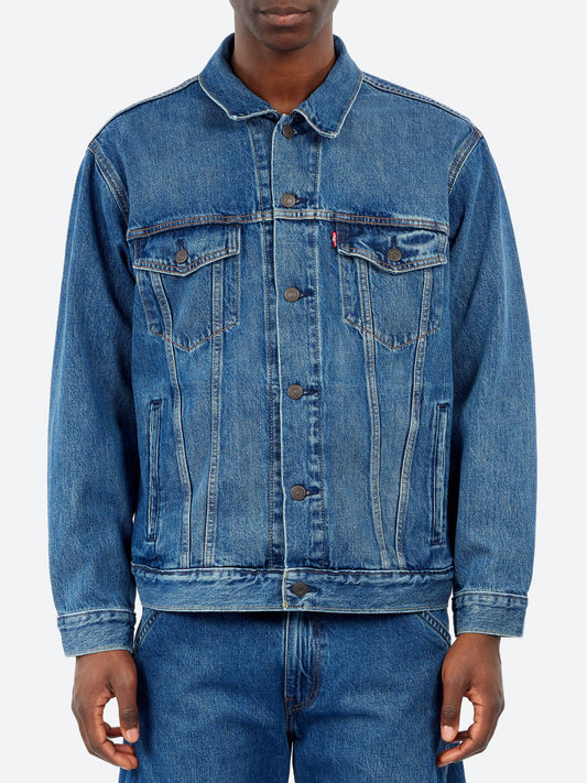 Levi's Relaxed Fit Trucker Med Indigo Pacific Activities