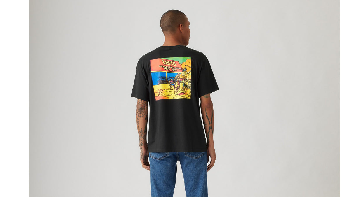 Levi's SS Relaxed Fit Tee Archival Rodeo Map - πίσω