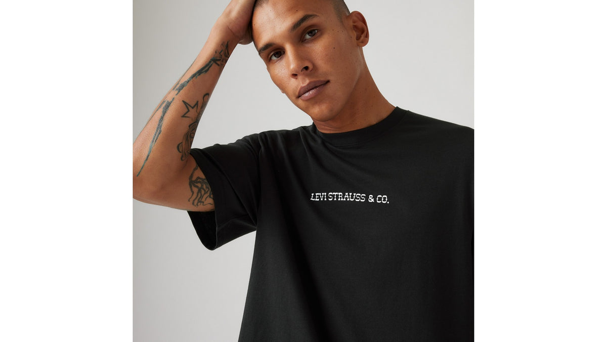 Levi's SS Relaxed Fit Tee Archival Rodeo Map - λεπτομέρεια