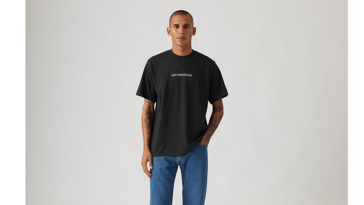Levi's SS Relaxed Fit Tee Archival Rodeo Map - μπροστά