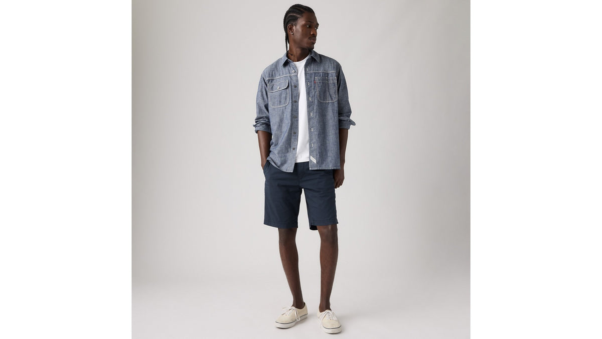 Levi's XX Chino Taper Short II Blues - φορεμένο
