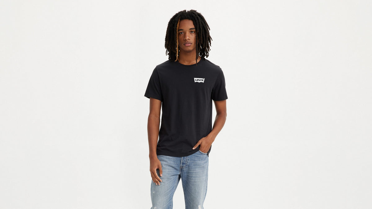 Levi's Graphic Crewneck Tee Black - μπροστά