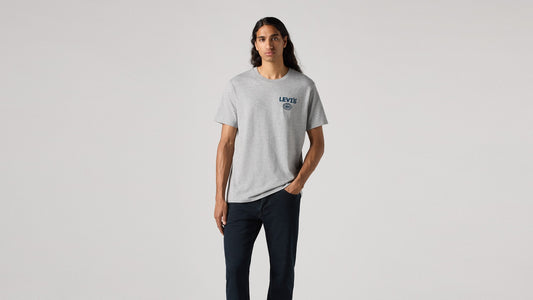 Levi's Graphic Crewneck Tee Grey - μπροστά