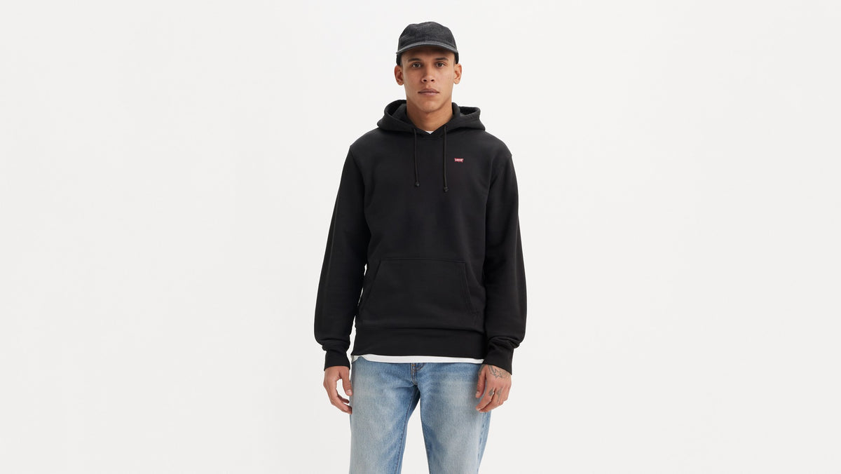 Levi's The Original Housemark Hoodie Black - μπροστά