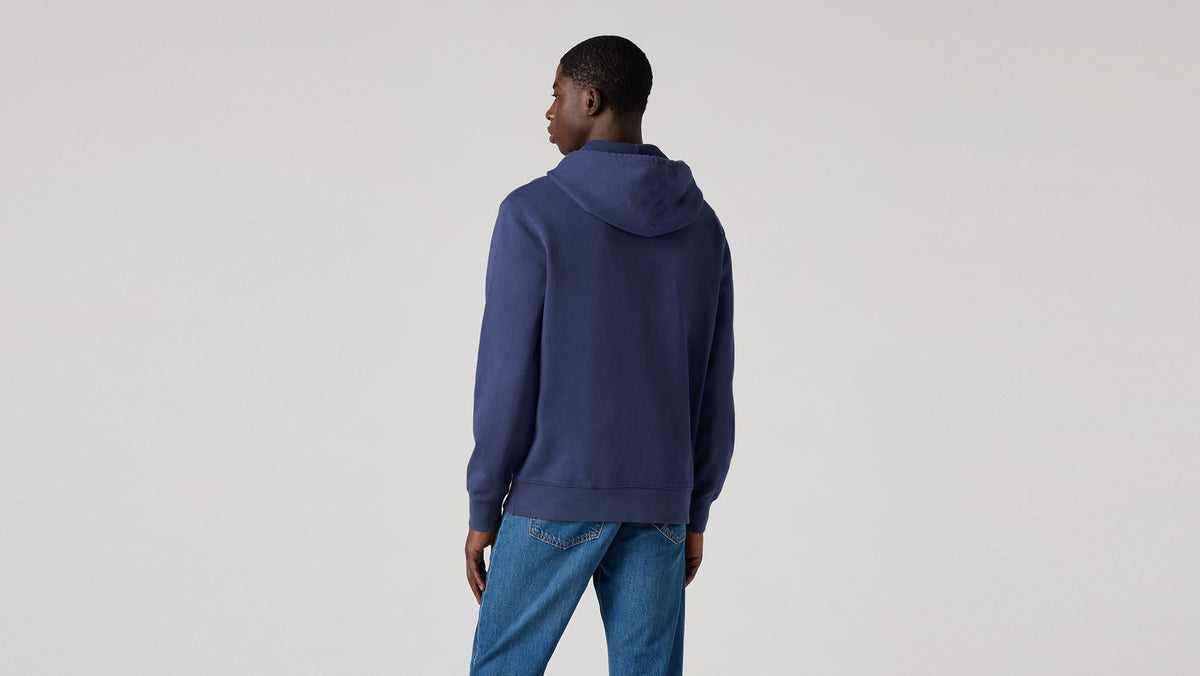 Levi's The Original Housemark Hoodie Blue - πίσω