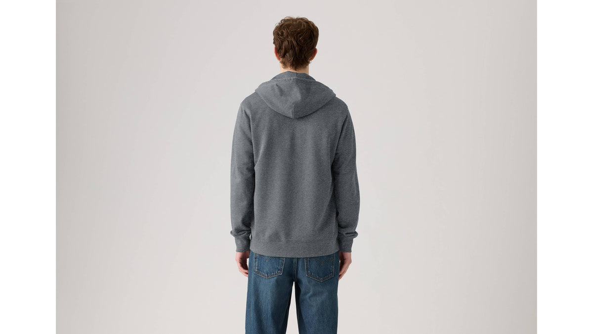 ORIGINAL HOUSEMARK ZIP UP HOODIE - Grey - Back