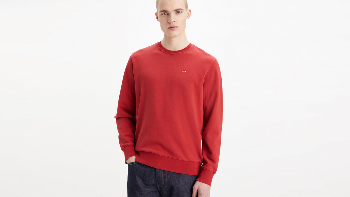 Levi's The Original Housemark Crew Rhythmic Red - φορεμένο