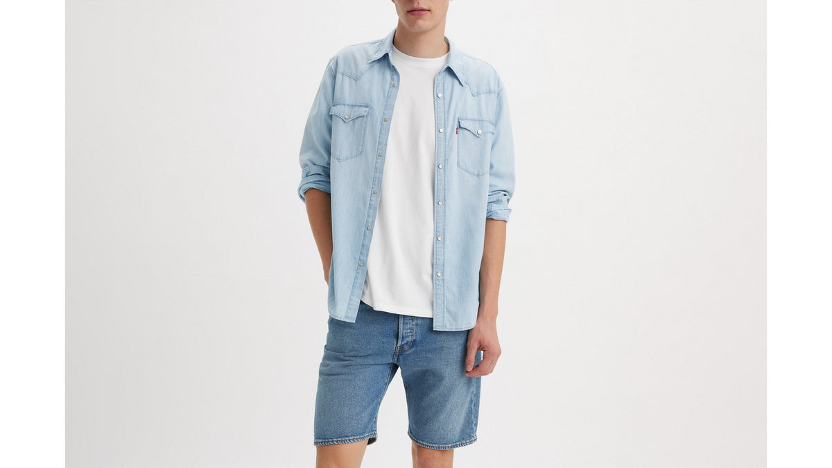 Levi's 501 Original Shorts 9AM On Battery - λεπτομέρεια