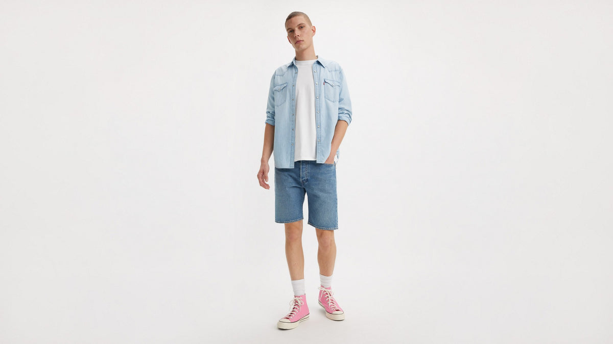 Levi's 501 Original Shorts 9AM On Battery - φορεμένο