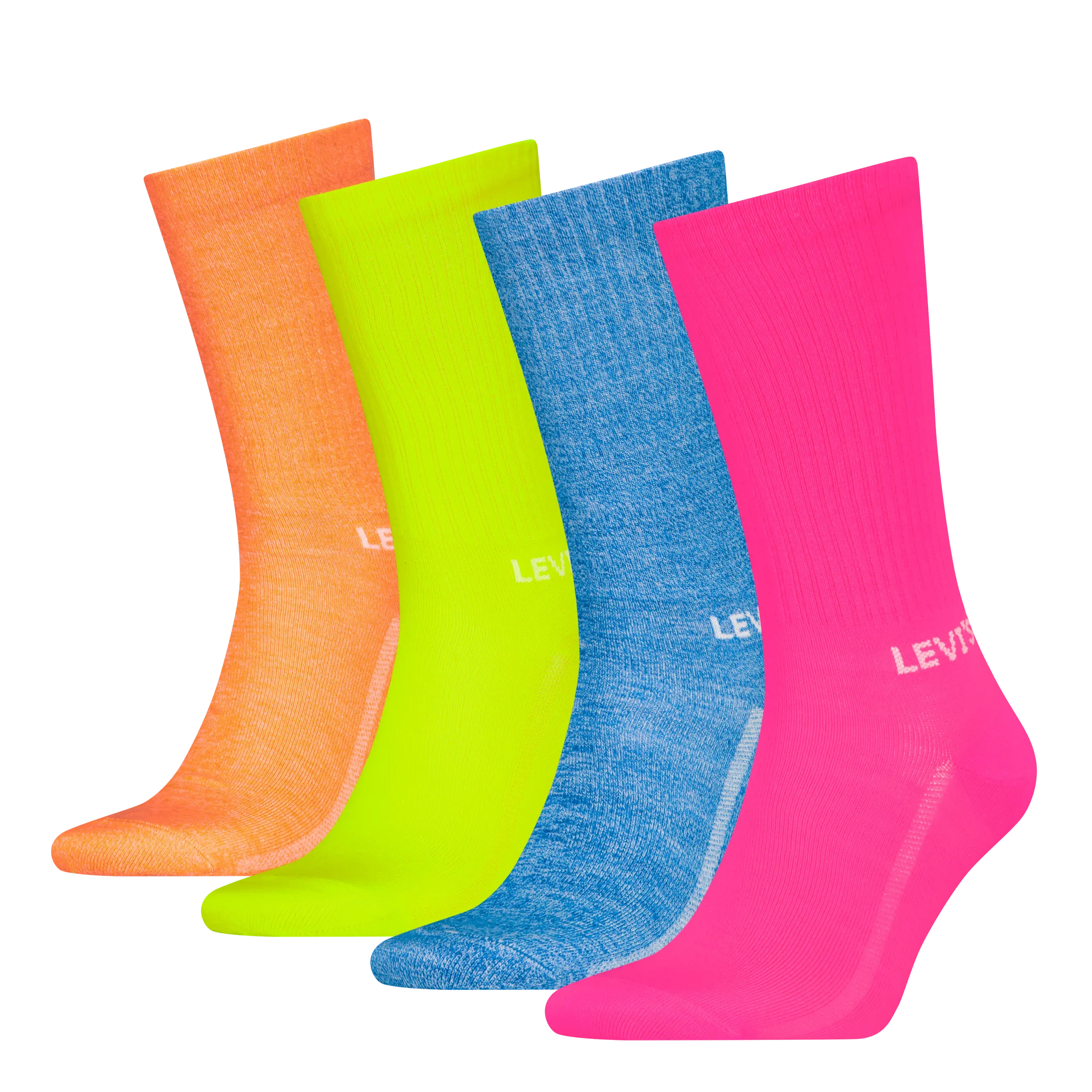 Levi's Giftbox Reg Cut Neon 4P Ανδρικό Πολύχρωμο 4-pack Μακριές Κάλτσες 37157-1170