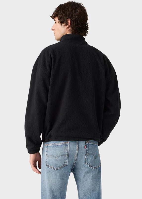 REDWOOD HALF ZIP BLACKS - REDWOOD HALF ZIP JET BLACK