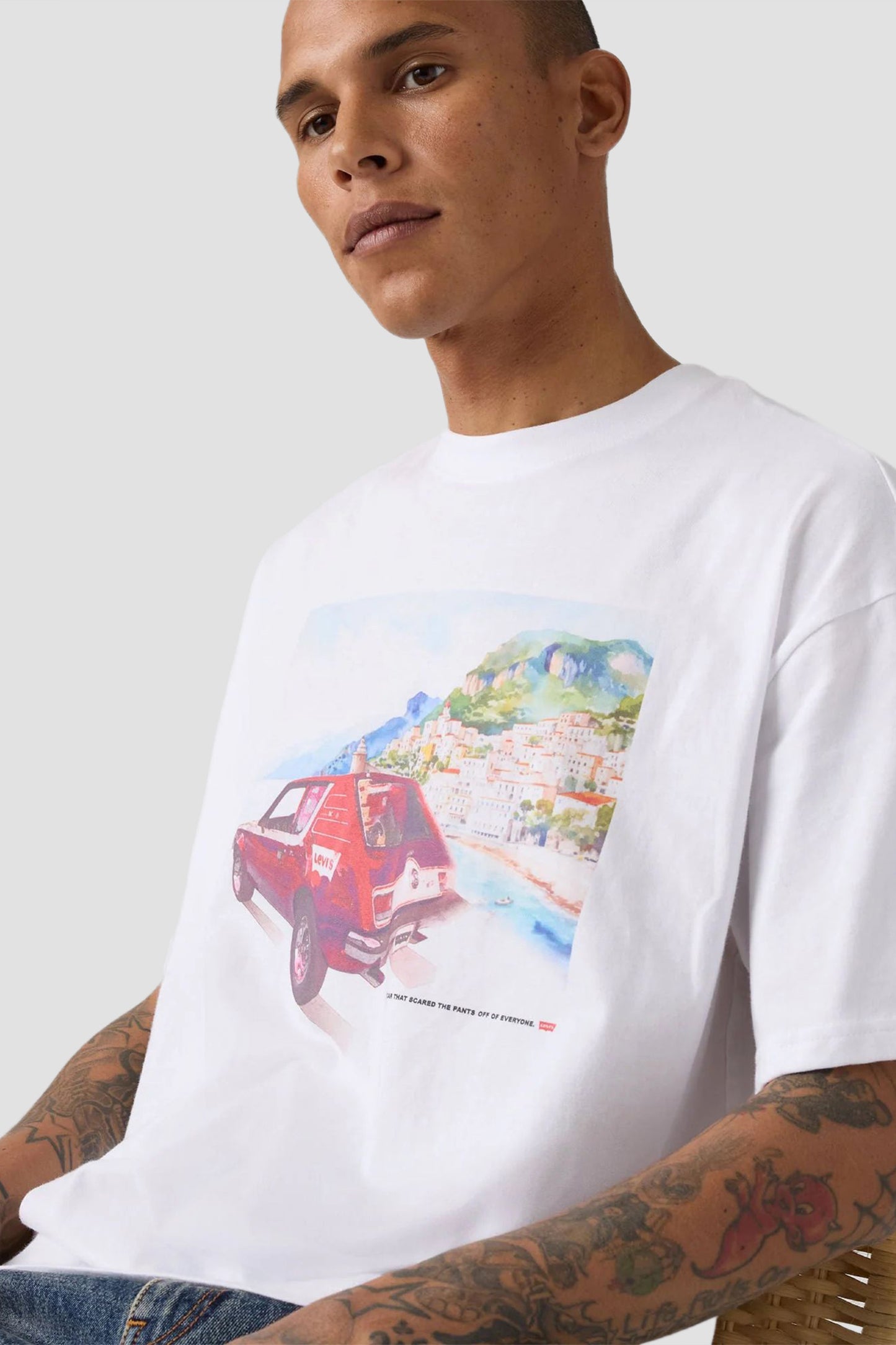 Gr Boxy Tee Whites