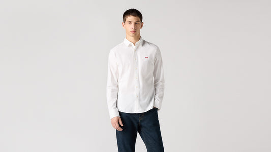 Levi's LS Battery Housemark Shirt Slim White - μπροστά