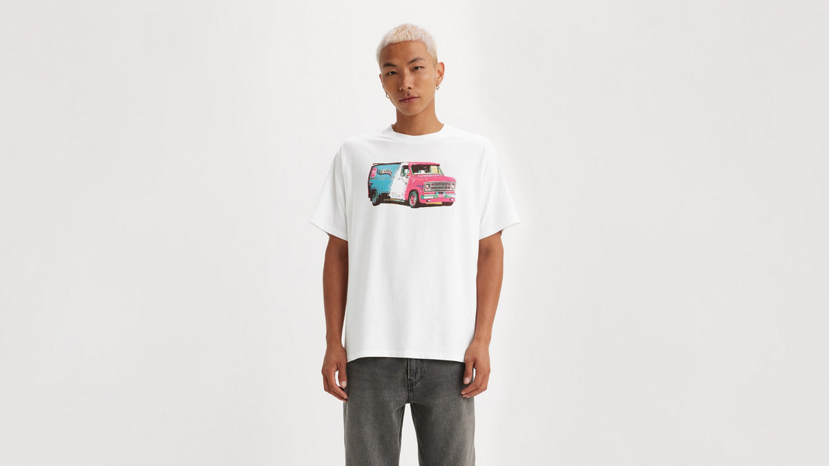 Levi's Vintage Fit Graphic Tee Denim Machine - μπροστά