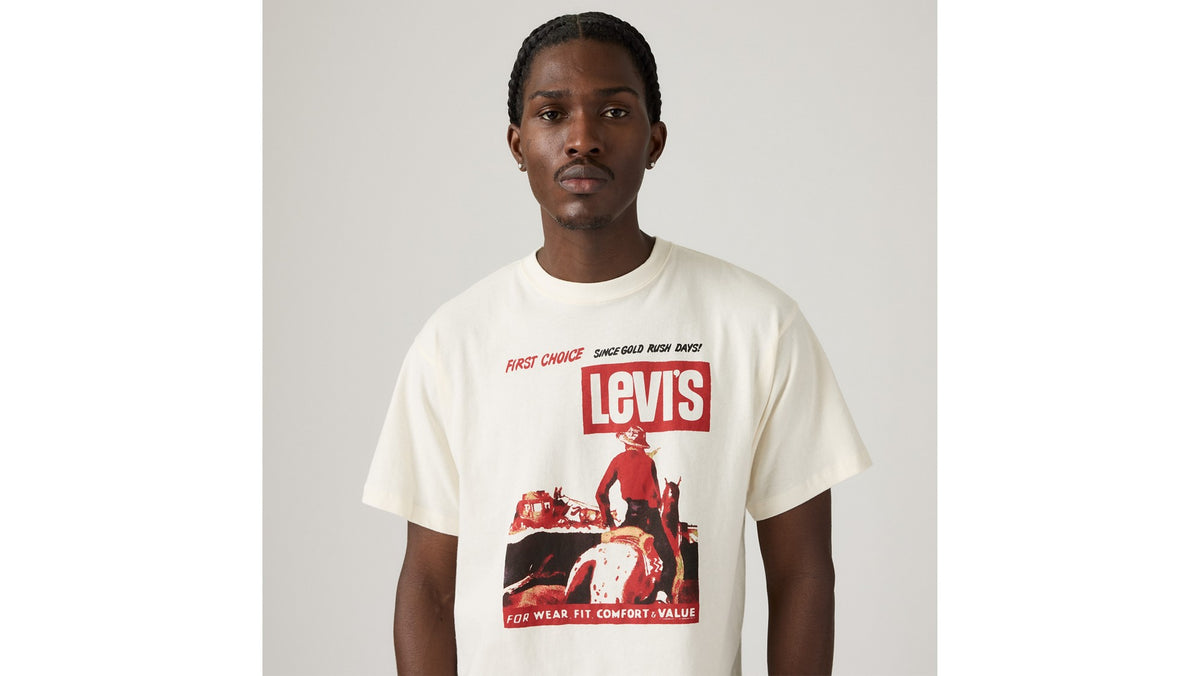 Levi's Vintage Fit Graphic Tee Neutrals - λεπτομέρεια