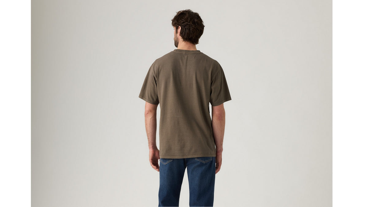 Levi's Red Tab Vintage Tee Garment Dye Khaki - πίσω