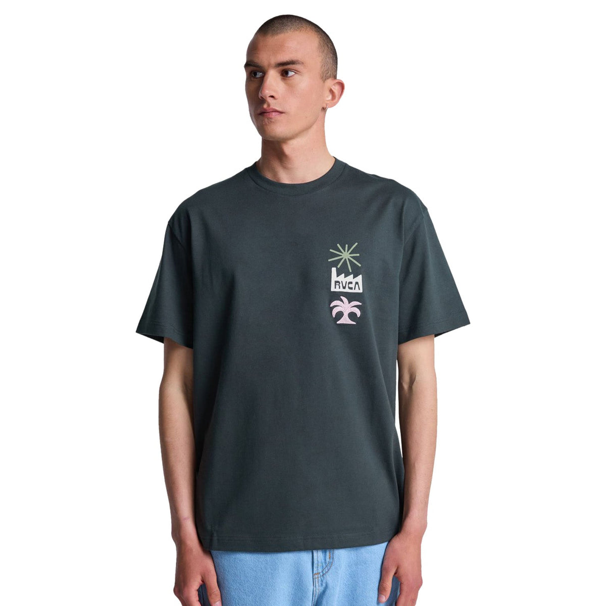 RVCA Mirage SS Μπλούζα Ανδρικό Pirate Black