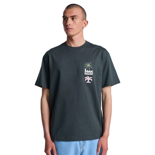 RVCA Mirage SS Μπλούζα Ανδρικό Pirate Black