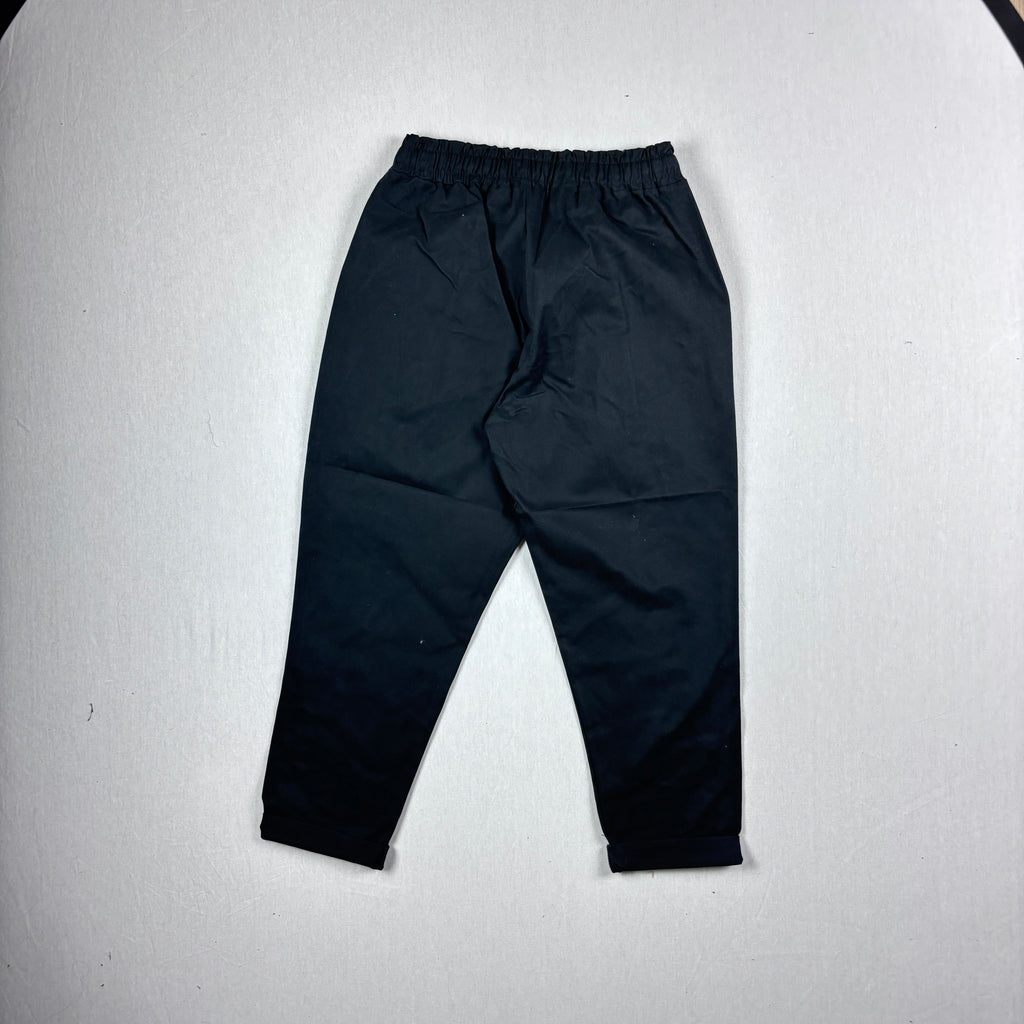 Black Tapered Pants with Elastic Waist – Sleek, Comfortable Fit" GL33-BLACK