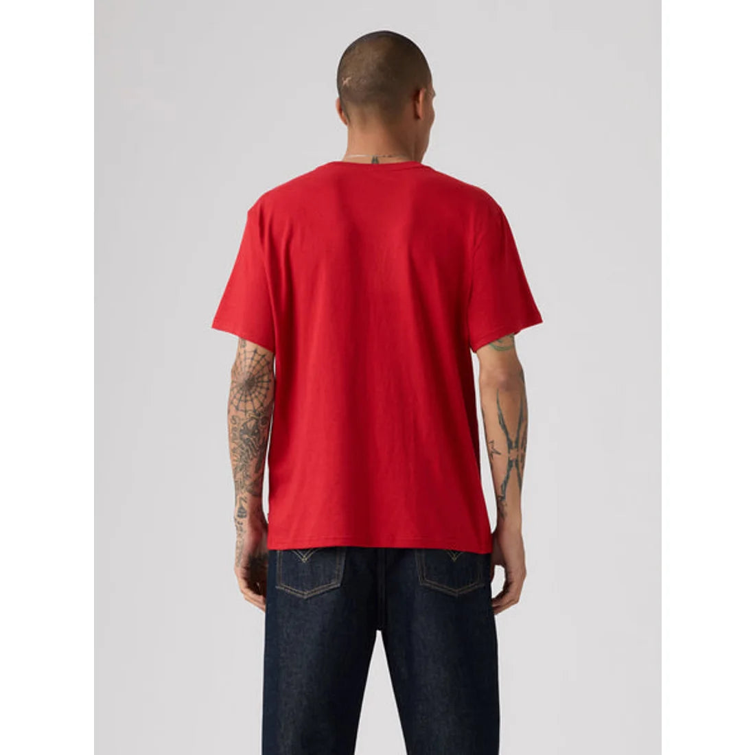 SS RELAXED FIT TEE REDS - SS RELAXED FIT TEE OFF THE RECORD EMBOLDENED