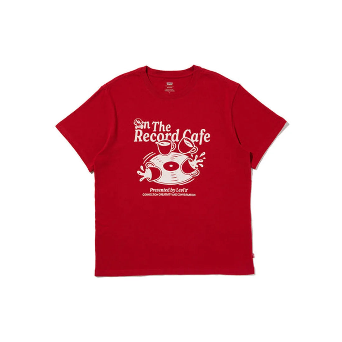 SS RELAXED FIT TEE REDS - SS RELAXED FIT TEE OFF THE RECORD EMBOLDENED
