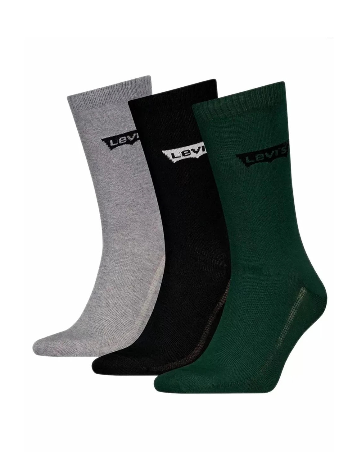 Levi's Regular Cut BW Logo Recycled Socks Green Combo