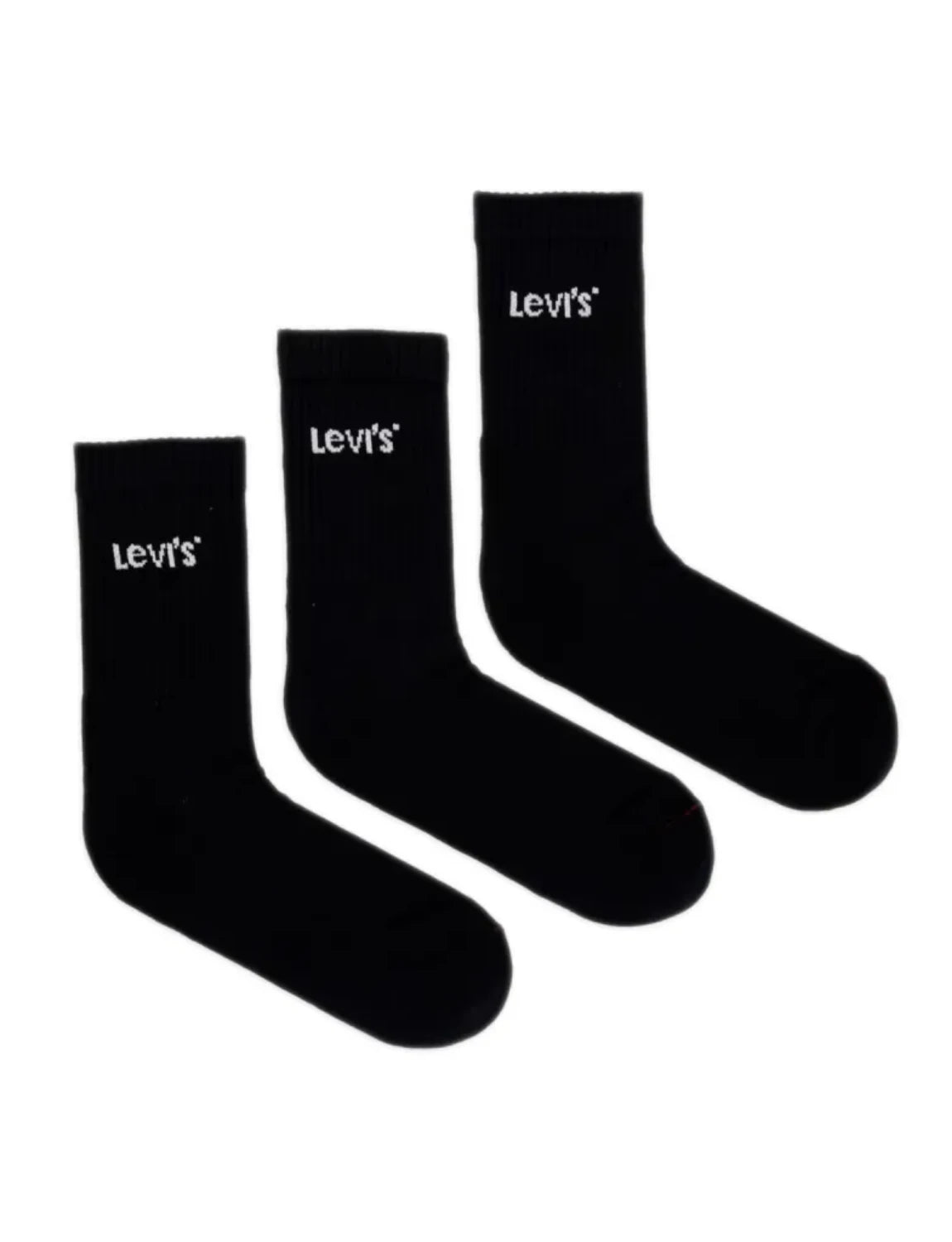 Levi's Uni Regular Cut Orange Tab Socks Μαύρο