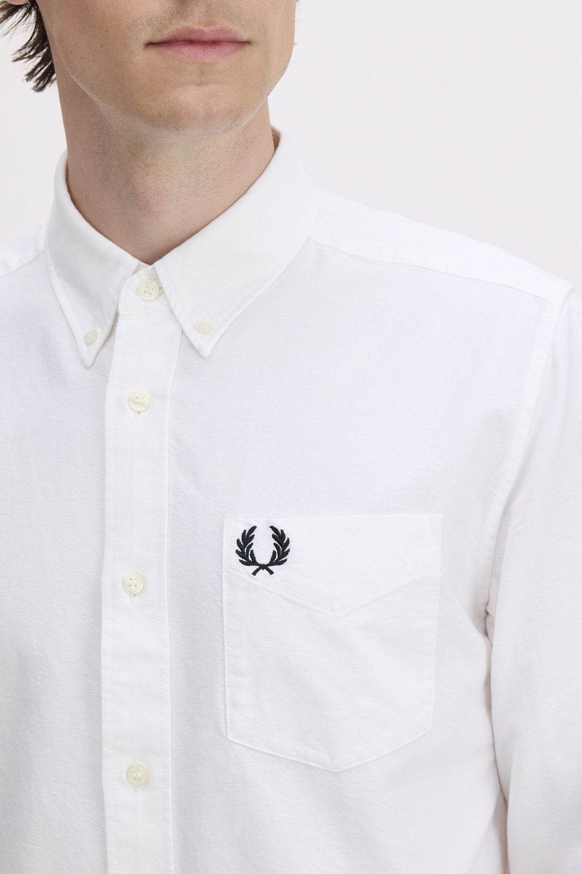 Fred Perry Oxford Shirt Λευκό