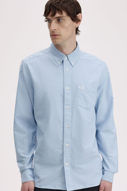 Fred Perry Oxford Shirt Light Smoke