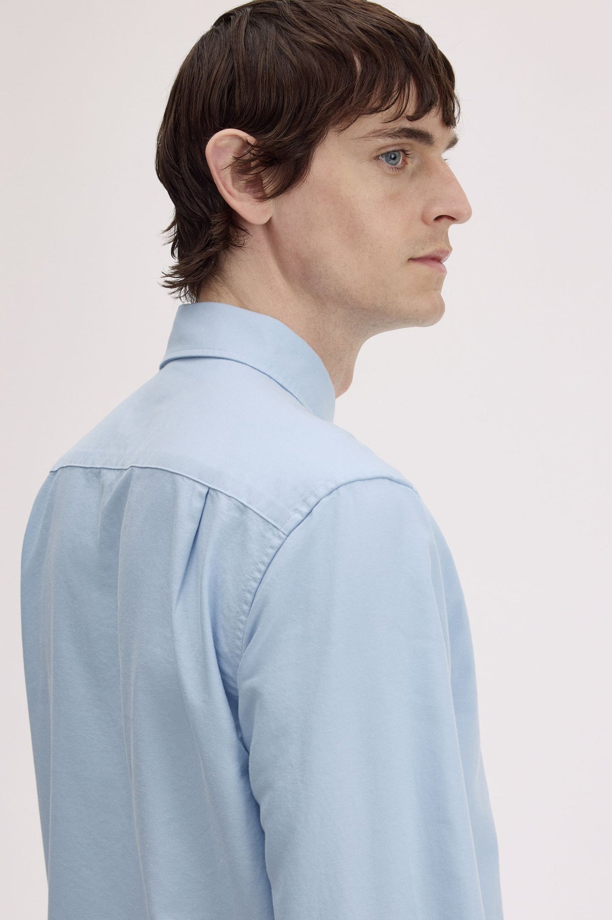 Fred Perry Oxford Shirt Light Smoke