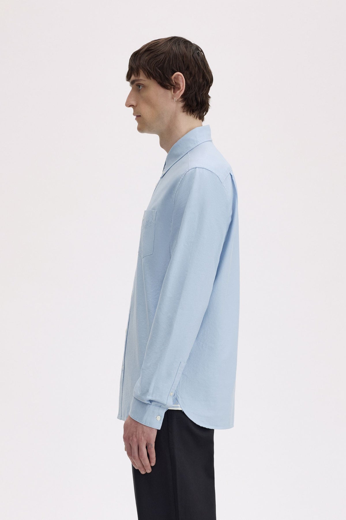 Fred Perry Oxford Shirt Light Smoke