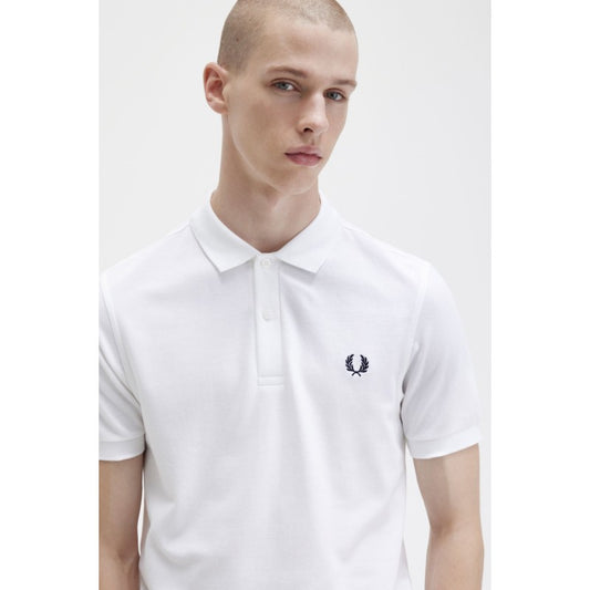 Ανδρικό Polo Plain Fred Perry Shirt M6000-100 Λευκό