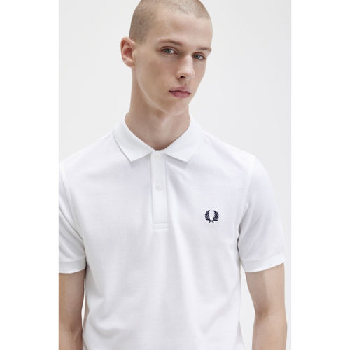 Ανδρικό Polo Plain Fred Perry Shirt M6000-100 Λευκό