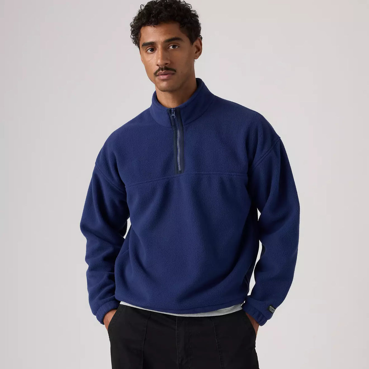 REDWOOD HALF ZIP BLUES - REDWOOD HALF ZIP MEDIEVAL BLUE