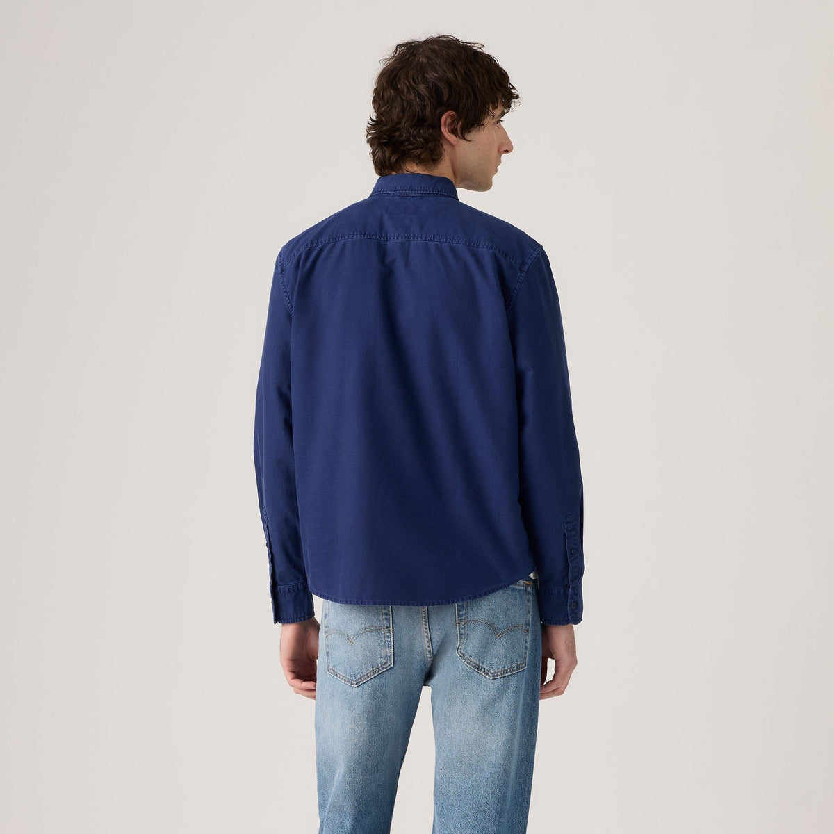 AUTHENTIC BUTTON DOWN BLUES - AUTHENTIC BUTTON DOWN MEDIEVAL BLUE GARMENT DYE