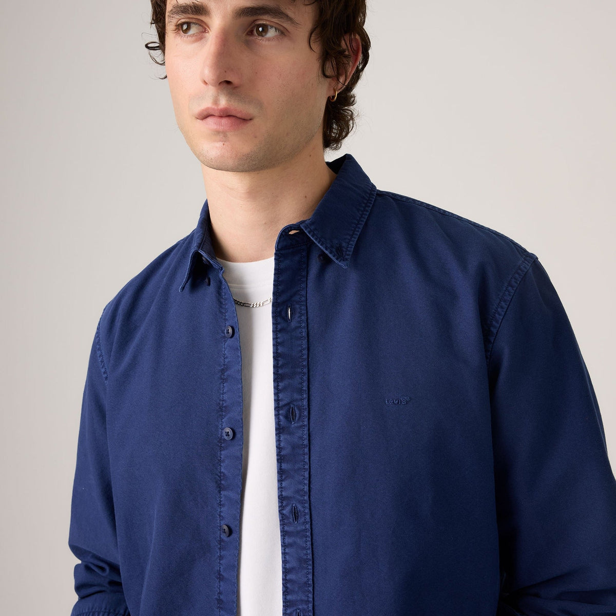 AUTHENTIC BUTTON DOWN BLUES - AUTHENTIC BUTTON DOWN MEDIEVAL BLUE GARMENT DYE