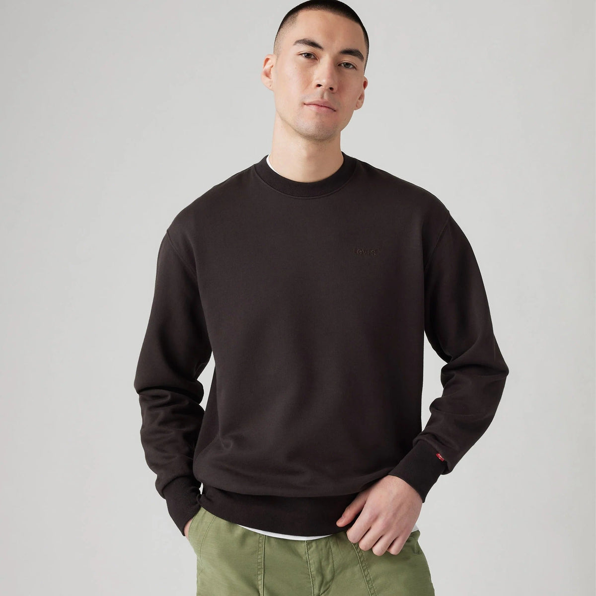 Levi's Authentic Crew Μαύρο