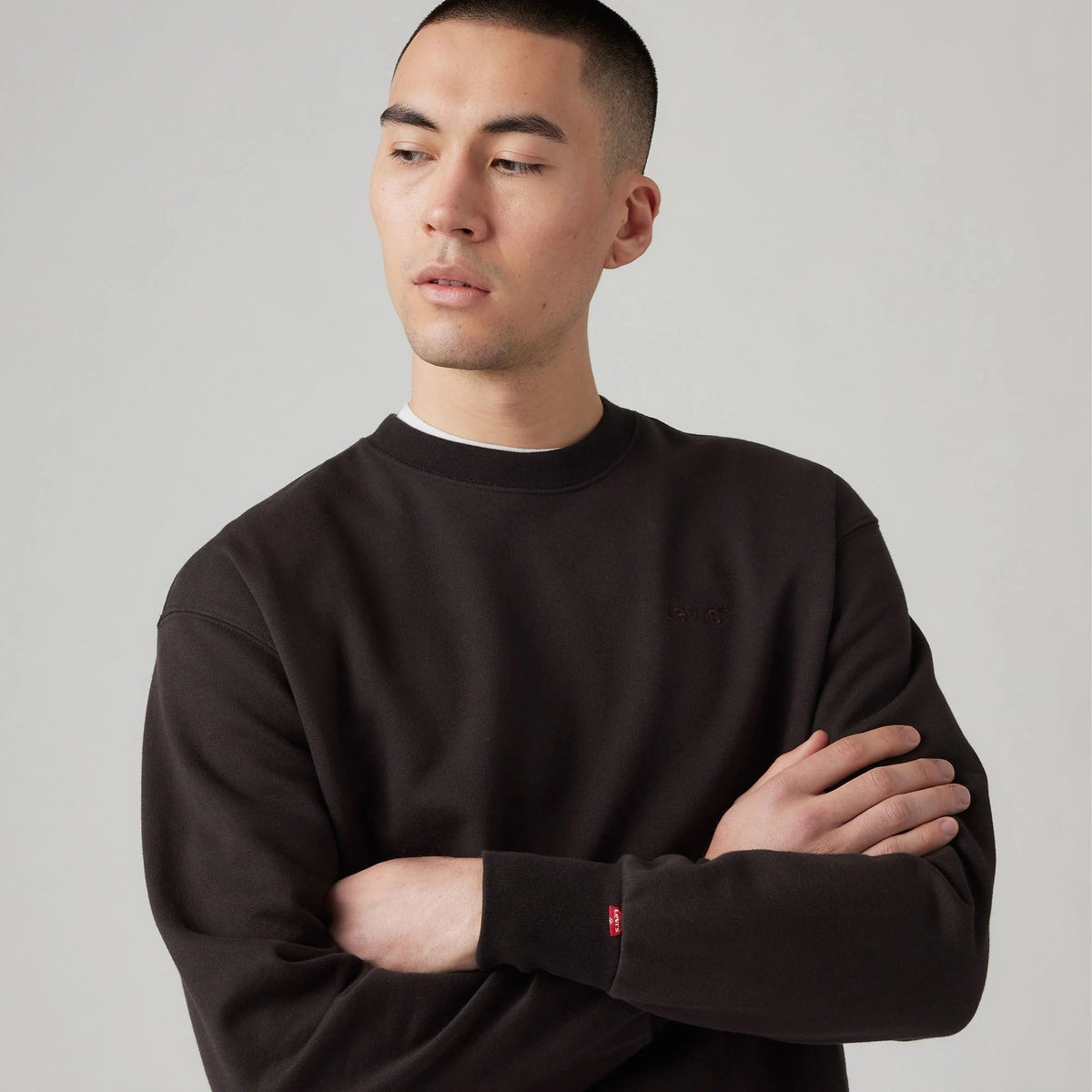 Levi's Authentic Crew Μαύρο