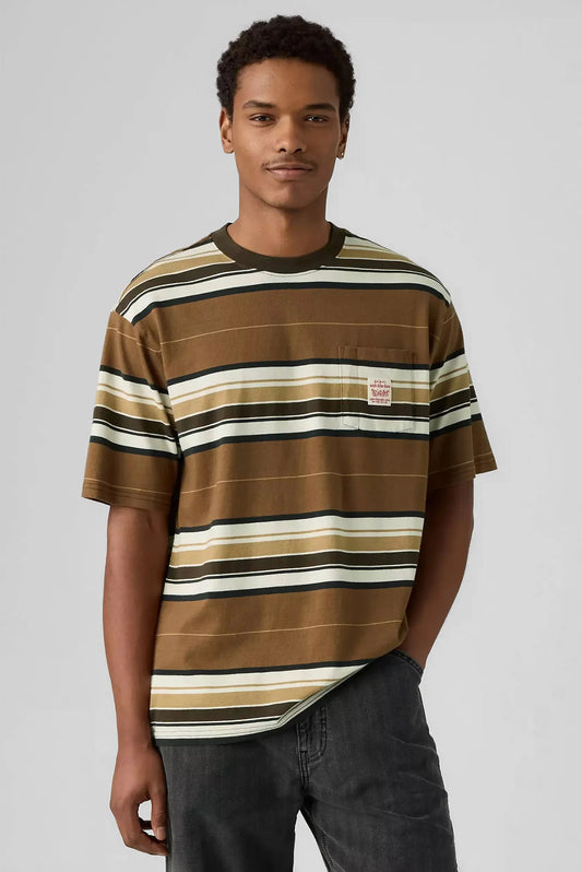 SS WORKWEAR TEE BROWNS - WILD FRONTIER PRINTE