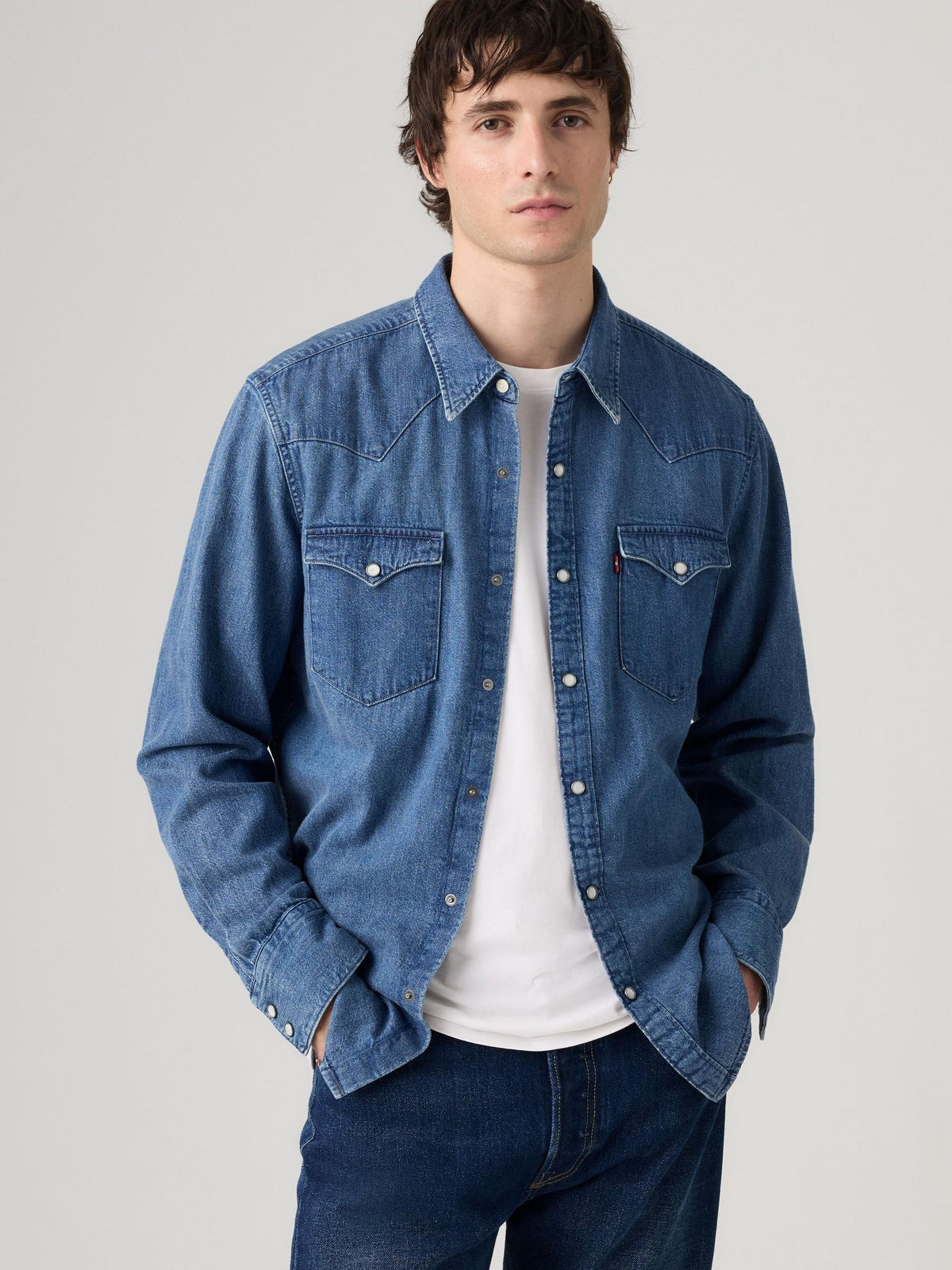 BARSTOW WESTERN STANDARD MED INDIGO - WORN IN - BARSTOW WESTERN STANDARD RUSTIC ROOT HILLS WORN-IN