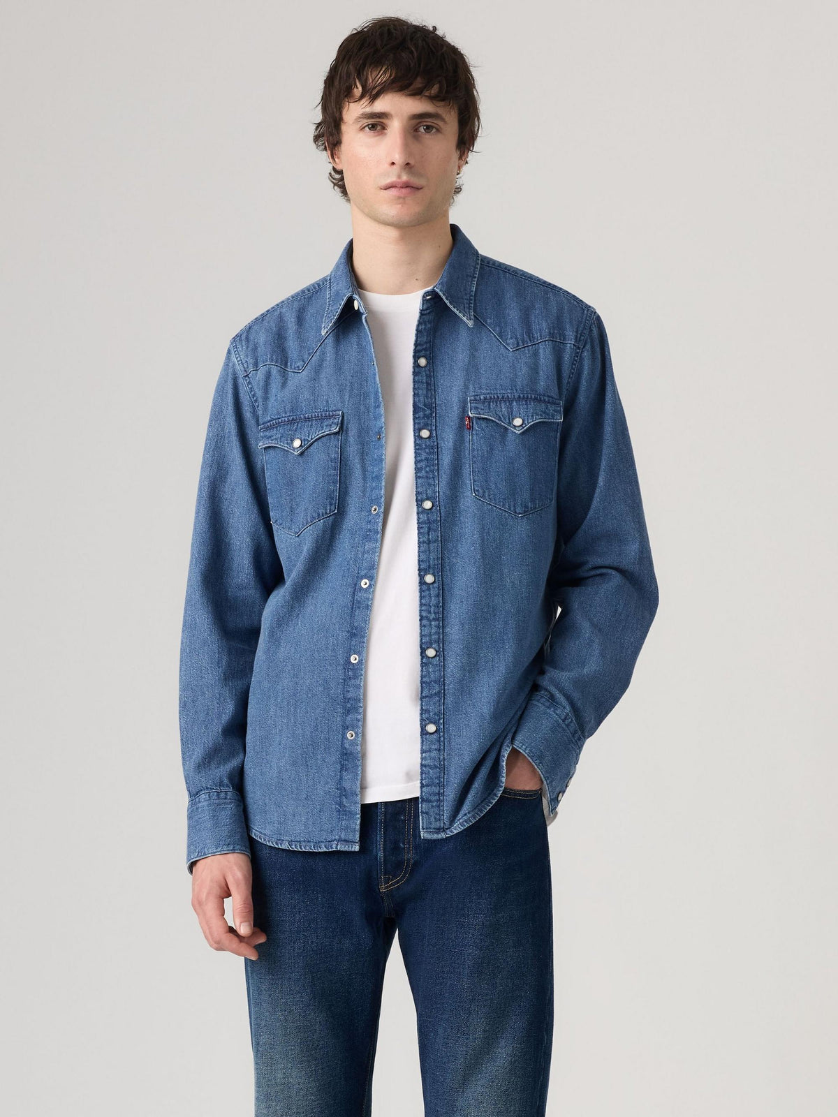 BARSTOW WESTERN STANDARD MED INDIGO - WORN IN - BARSTOW WESTERN STANDARD RUSTIC ROOT HILLS WORN-IN